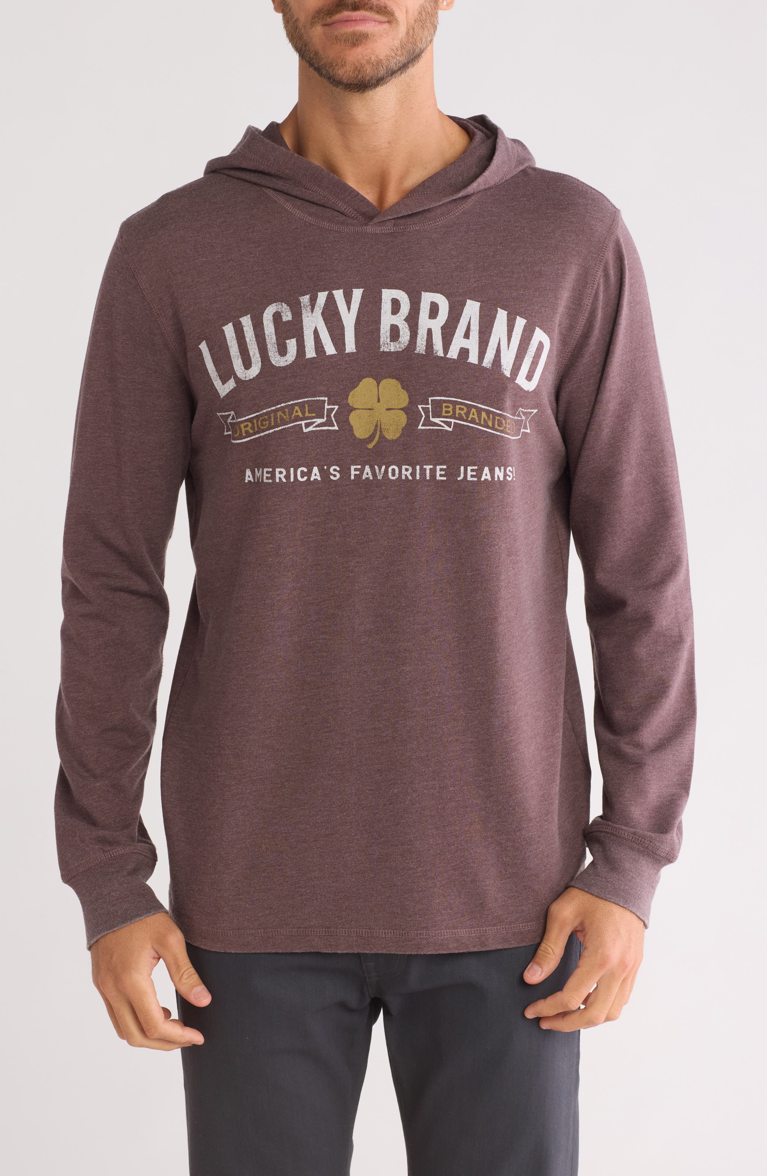 Lucky Brand Logo Graphic Hoodie