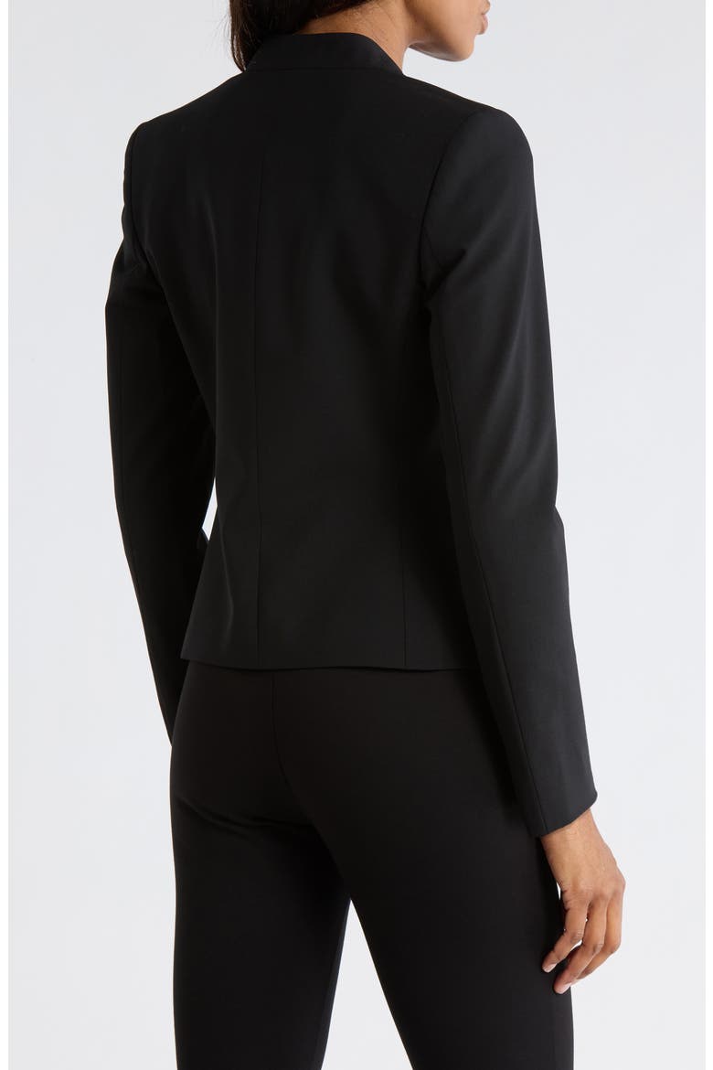 Lanai Open Front Stretch Wool Blazer, Alternate, color, BLACK