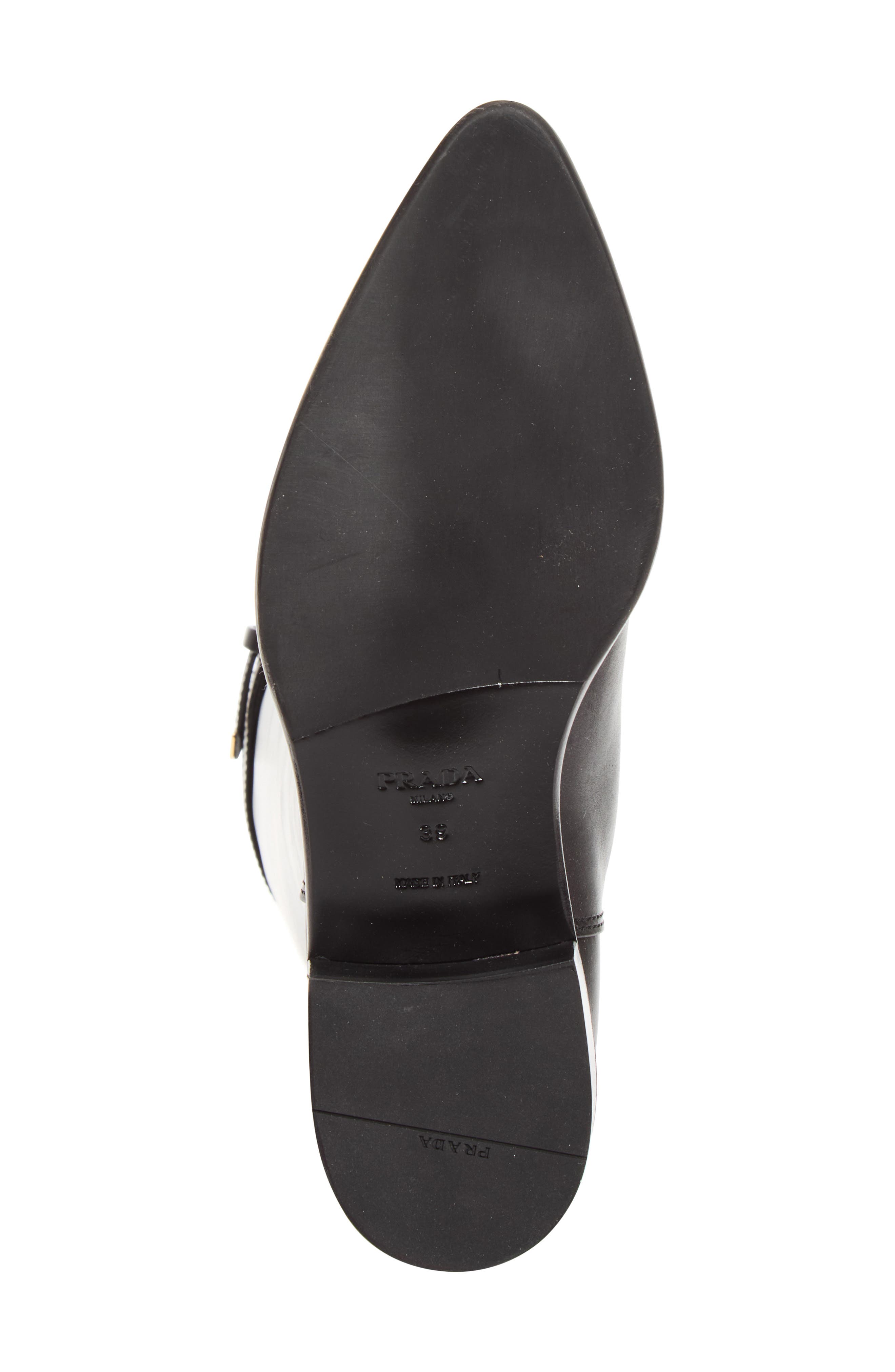 Knee High Leather Boot, Alternate, color, NERO