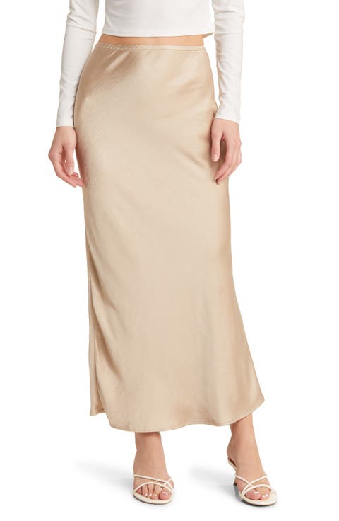 Satin Maxi Skirt