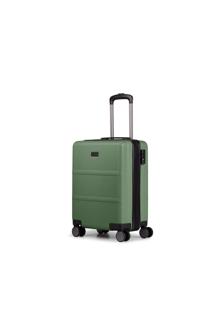 Brussels 3 Piece Hardside Luggage Set with Expansion, Alternate, color, Green