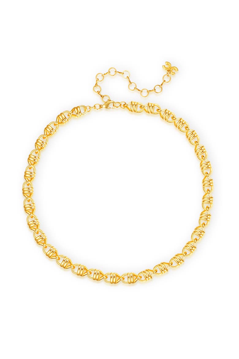 Solid Mariner Anchor Chain Necklace, Main, color, Gold