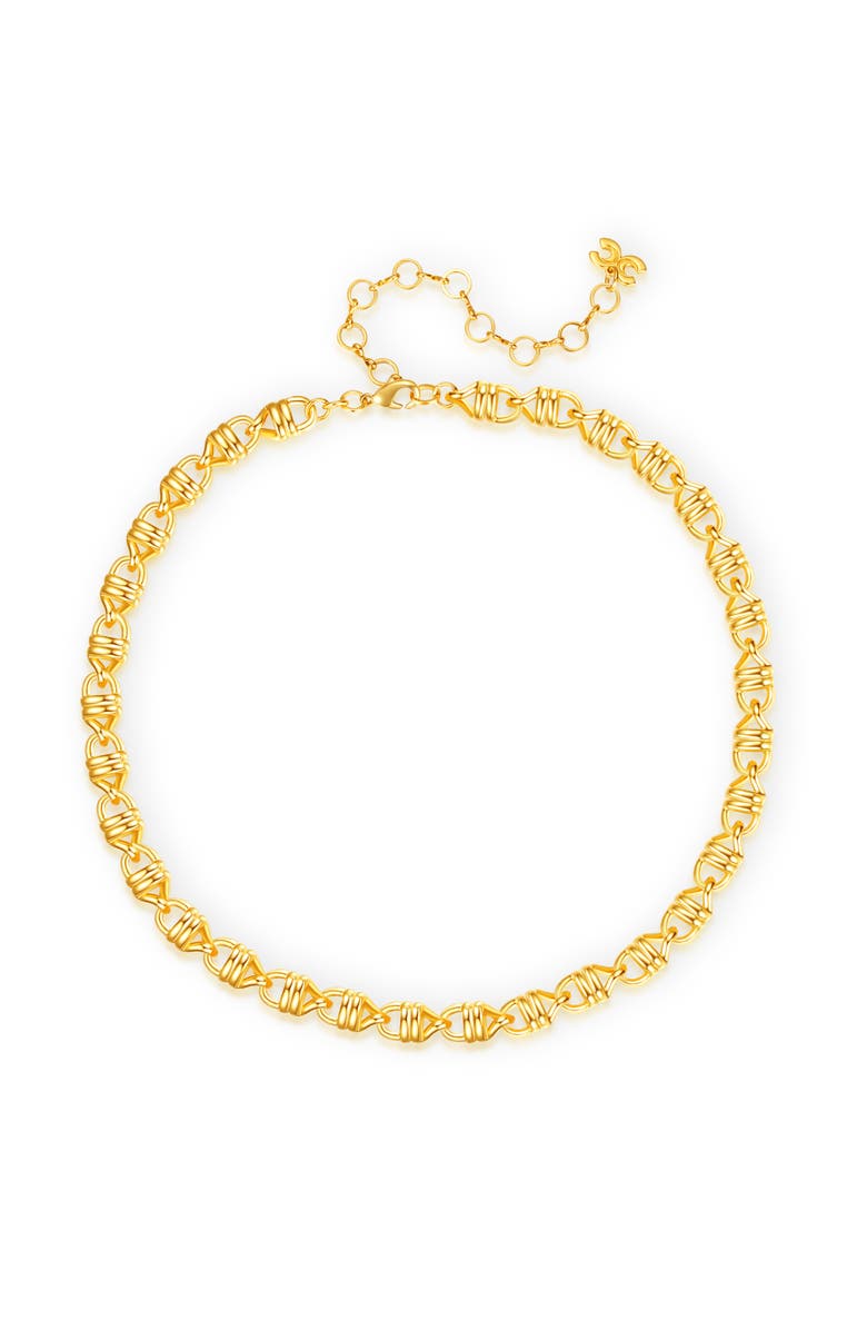 Classicharms Solid Mariner Anchor Chain Necklace, Main, color, Gold