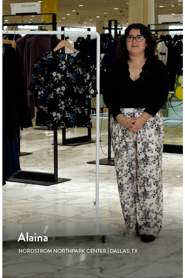 Floral Ruffle Cuff Blouse video