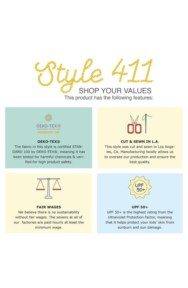 CITY THREADS Boys and Girls UPF 50+ Rashguard Lap Bodysuit, Alternate, color, White