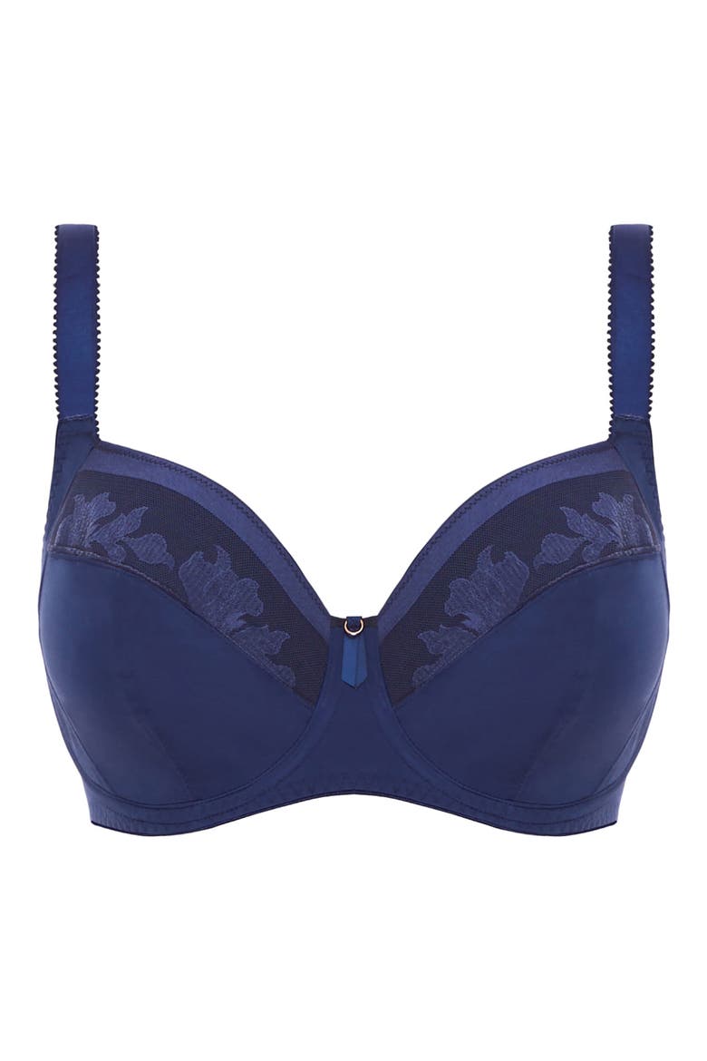 Illusion Underwire Side Support Bra, Alternate, color, NAVYDNU