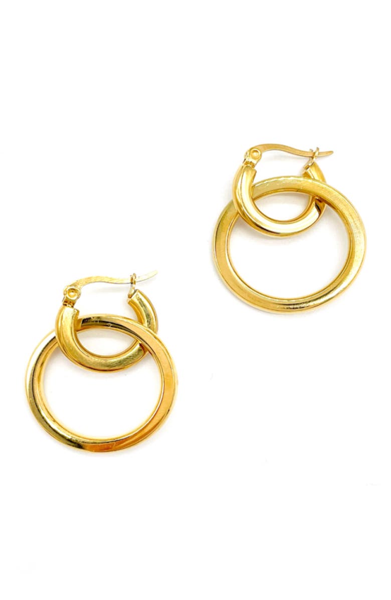 Adornia Double Linked Drop Earrings, Alternate, color,