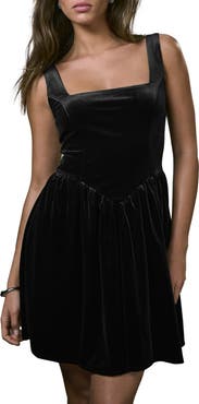 NEXT Sleeveless Velvet Minidress