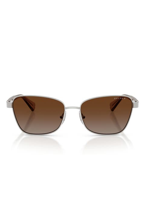 56mm Gradient Polarized Irregular Sunglasses