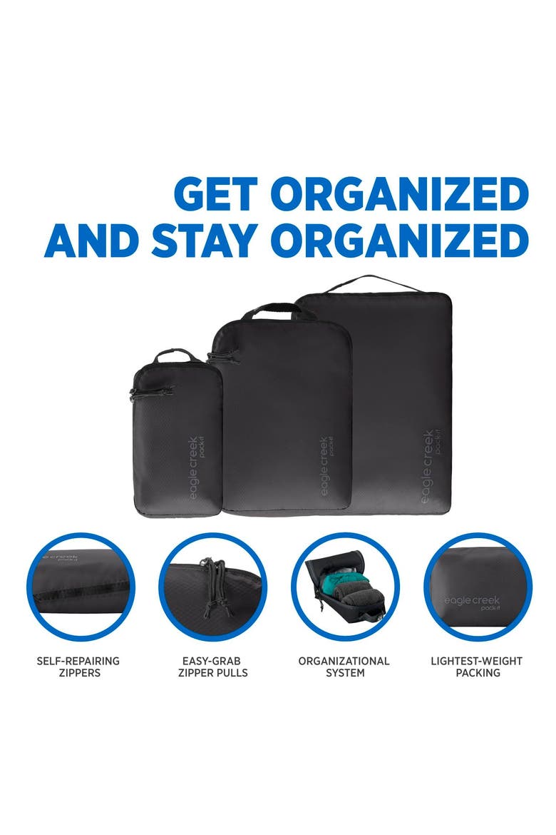 Pack-It Isolate Cube Set XS/S/M, Alternate, color, Black