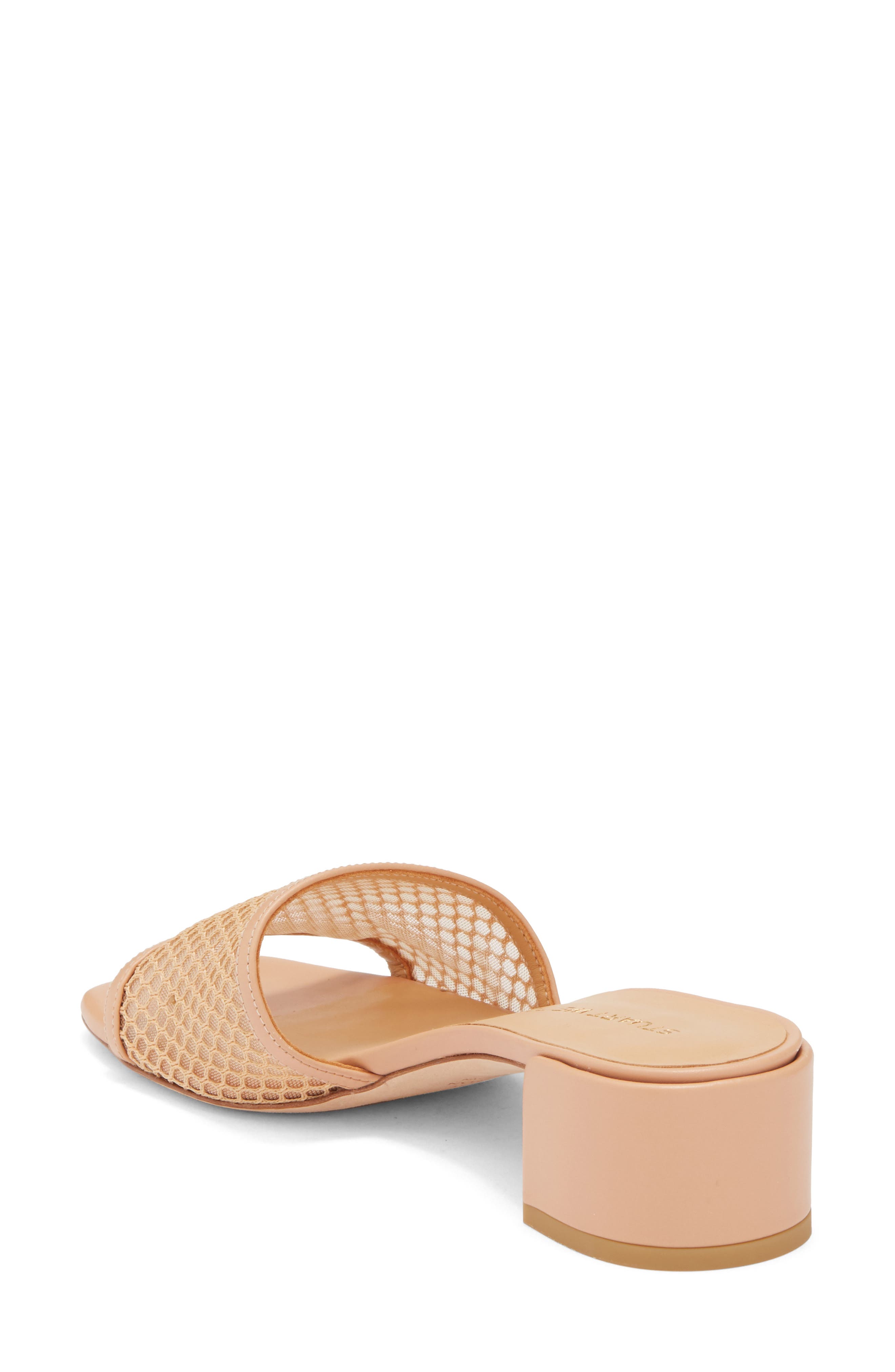 Stuart Weitzman Cayman 35 Block Slide Sandal, Alternate, color, Ginger