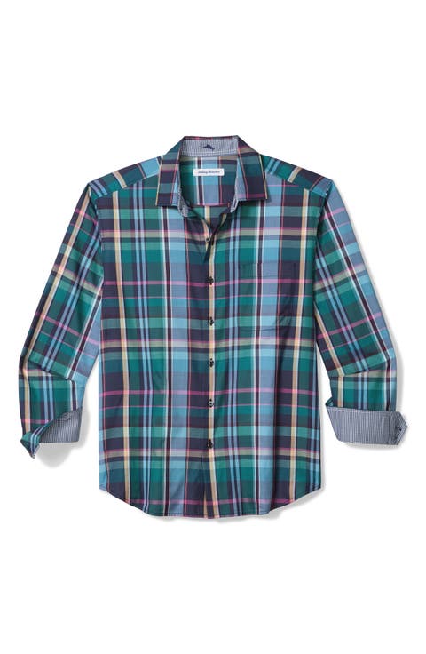 Frontera Luxe Plaid Silk Blend Shirt