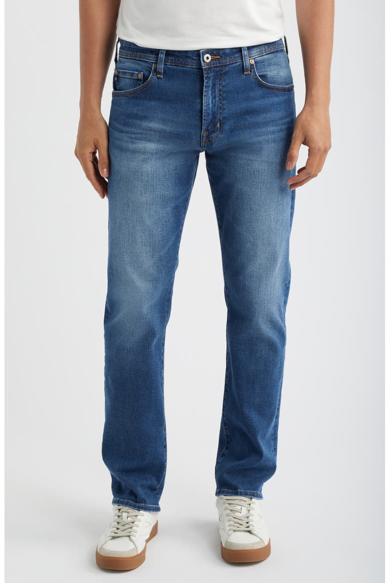 Slim Straight Leg Jeans, Main, color, GROVE