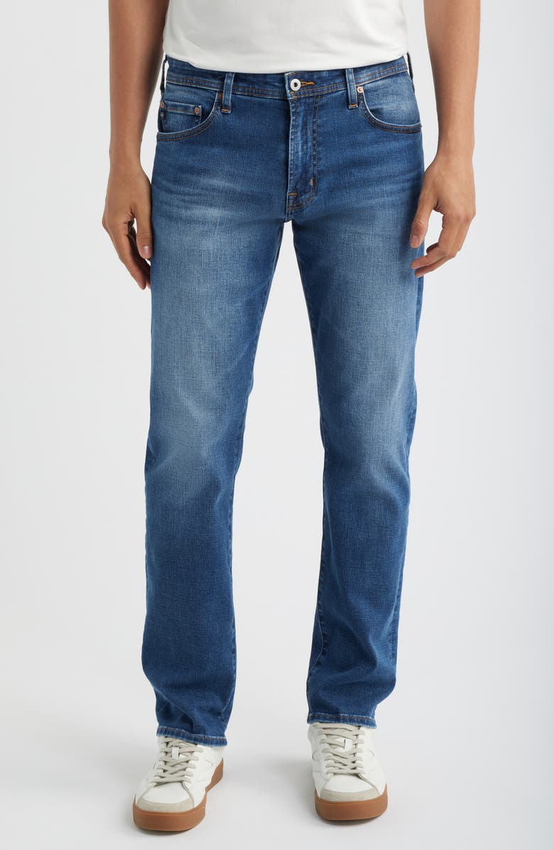 AG Slim Straight Leg Jeans, Main, color, Grove