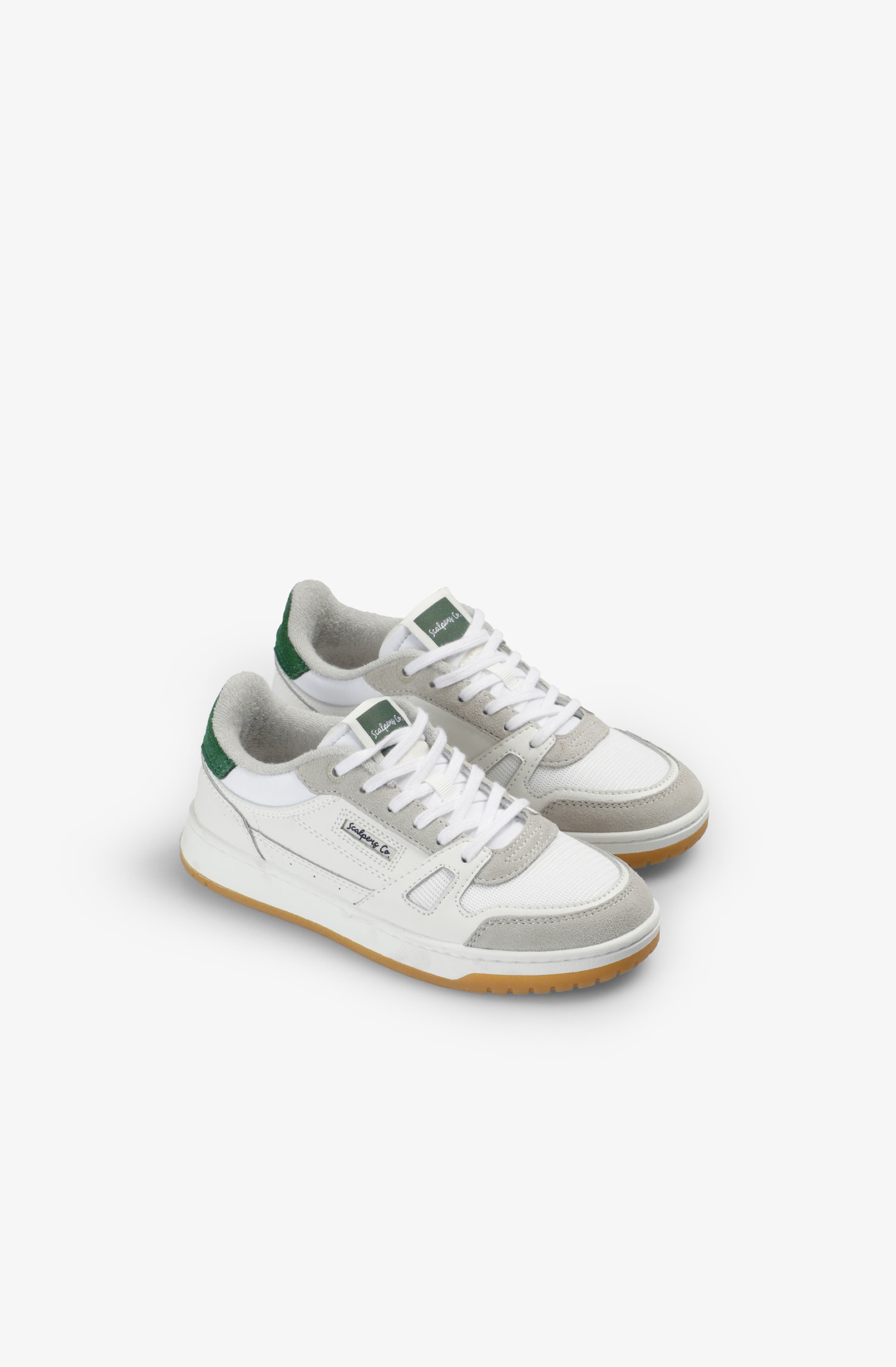 Scalpers Tennis Miles Sneakers Kids, Main, color, Whiteduck
