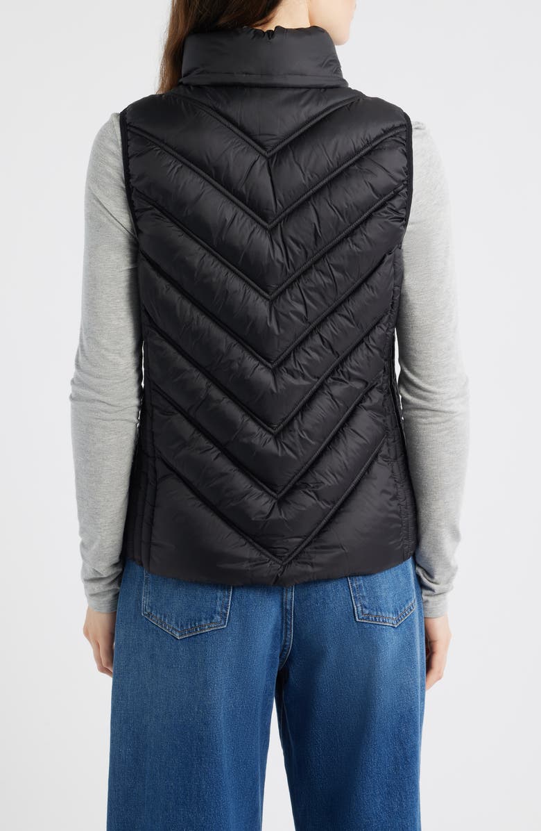Michael Kors Hooded Puffer Vest, Alternate, color, Black