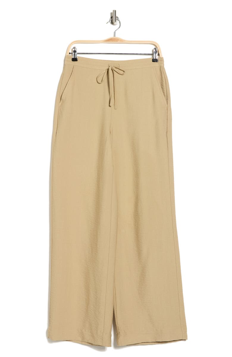 DKNY Pull-On Pants, Alternate, color, Travertine