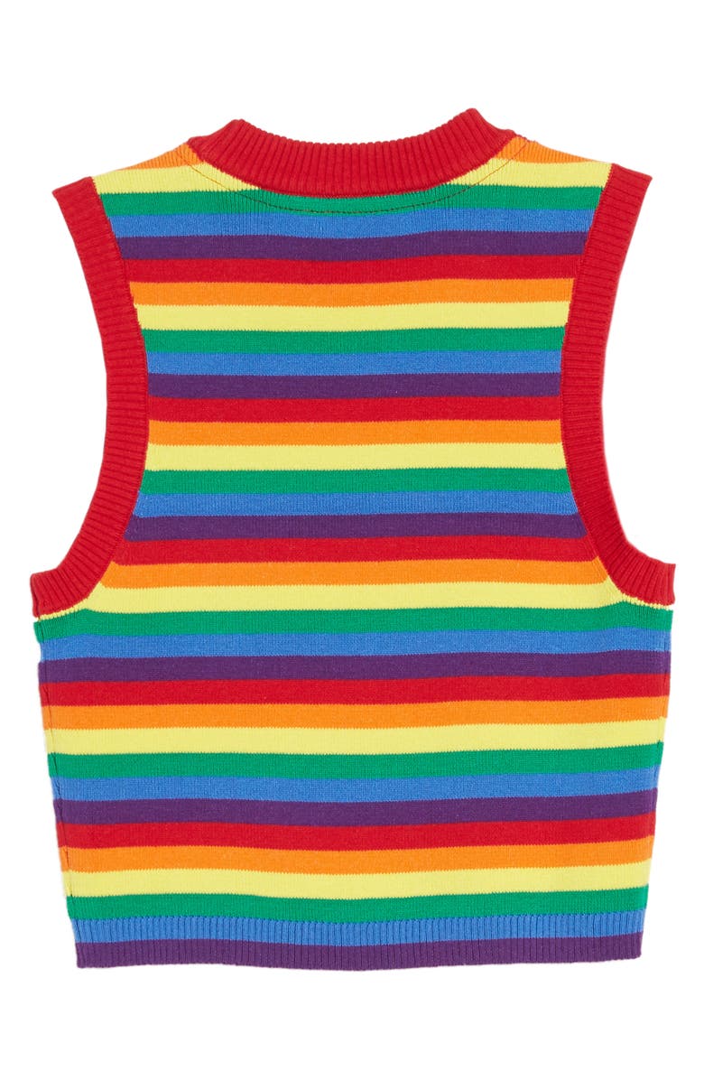 BP. Be Proud by BP. Gender Inclusive Stripe Crop Sweater Tank, Alternate, color,