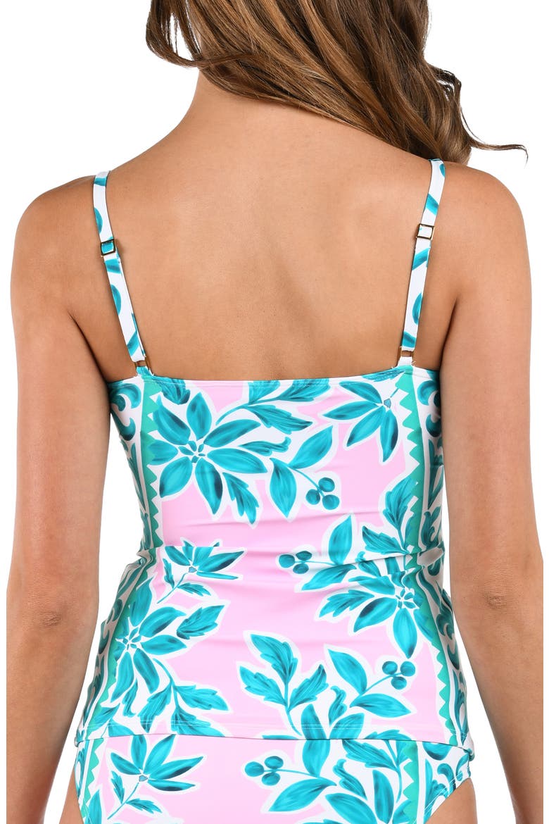 Opulent Tankini Bikini Top, Alternate, color, PINK MULTI