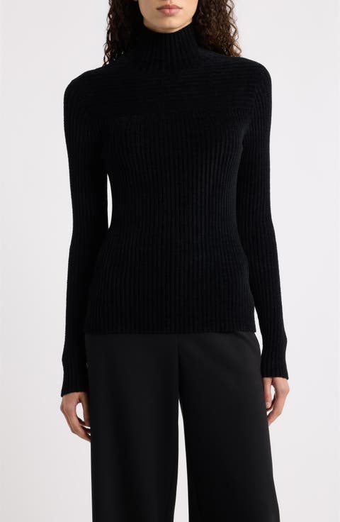 Ribbed Turtleneck Sweater