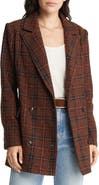 Treasure & Bond Double Breasted Plaid Coat