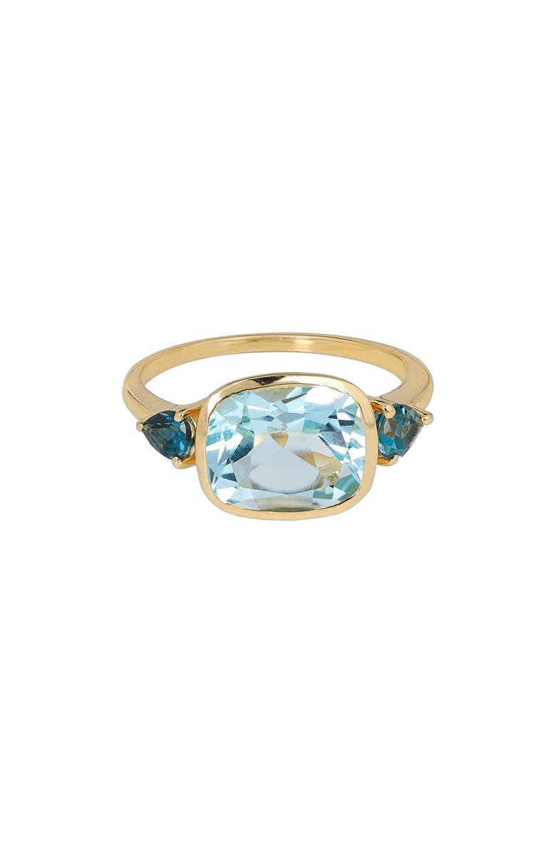 YS GEMS East/West Sky Blue Topaz Ring, Alternate, color, Blue