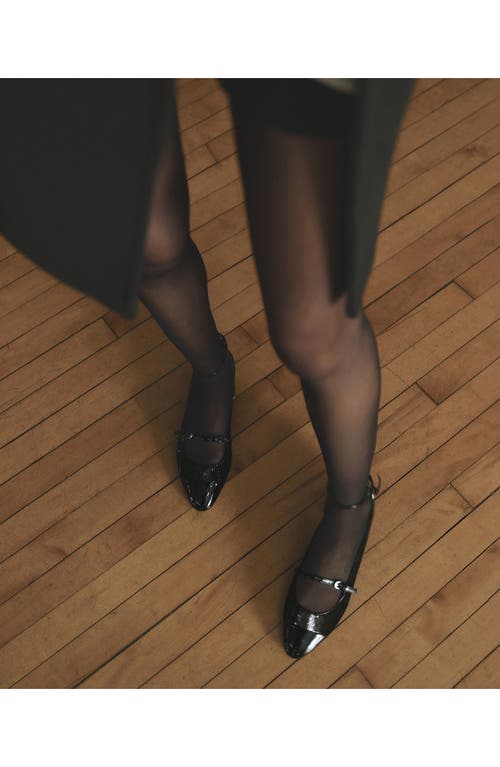 Shop Mango Ankle Strap Pump In Black