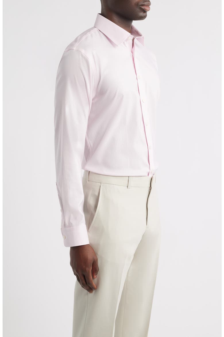 Trim Fit Premium Performance Dress Shirt, Alternate, color, PINK RIVERTON DOBBY