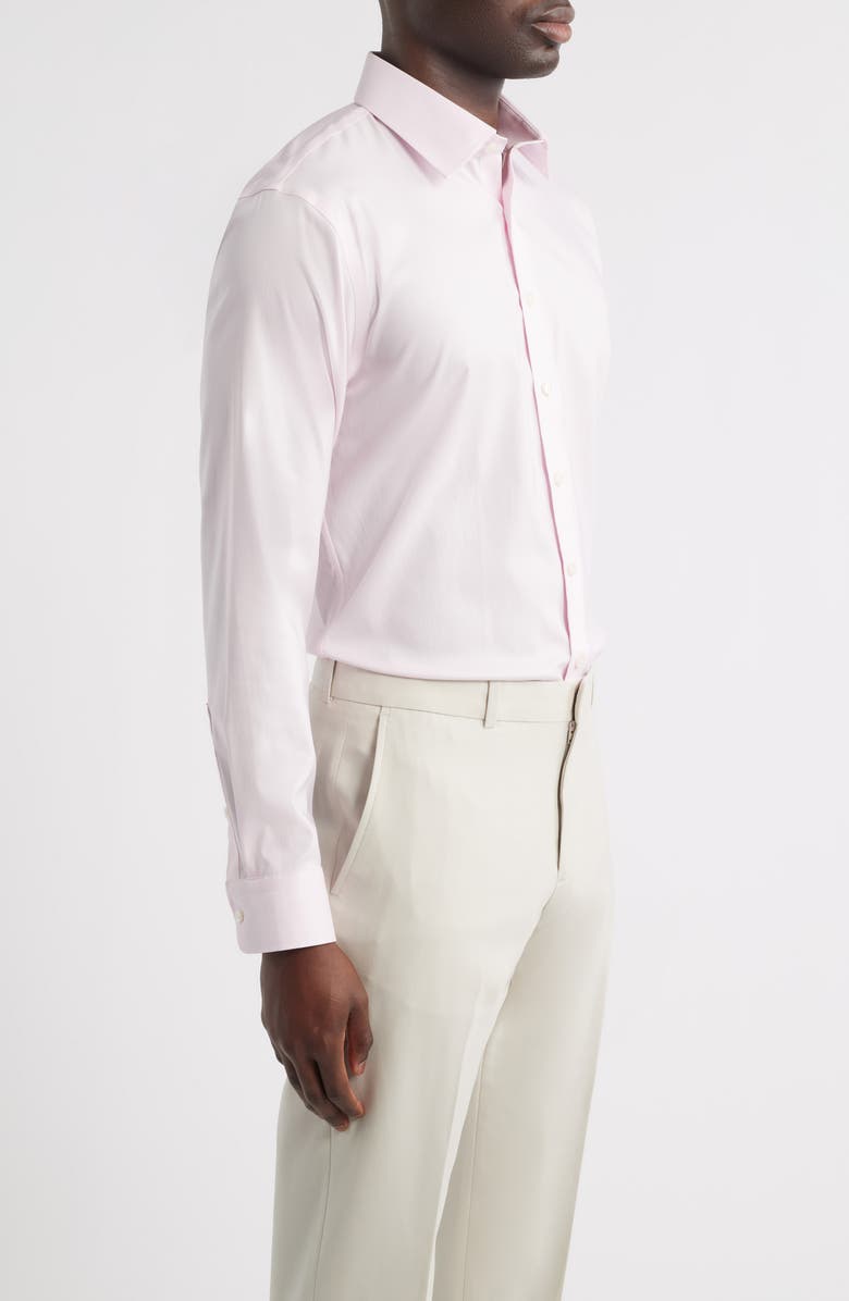 Nordstrom Trim Fit Premium Performance Dress Shirt, Alternate, color, Pink Riverton Dobby