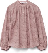 & Other Stories Oversize Floral Appliqué Cotton Top