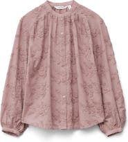 & Other Stories Oversize Floral Appliqué Cotton Top