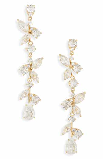 Nadri Hyacinth Linear Drop Earrings