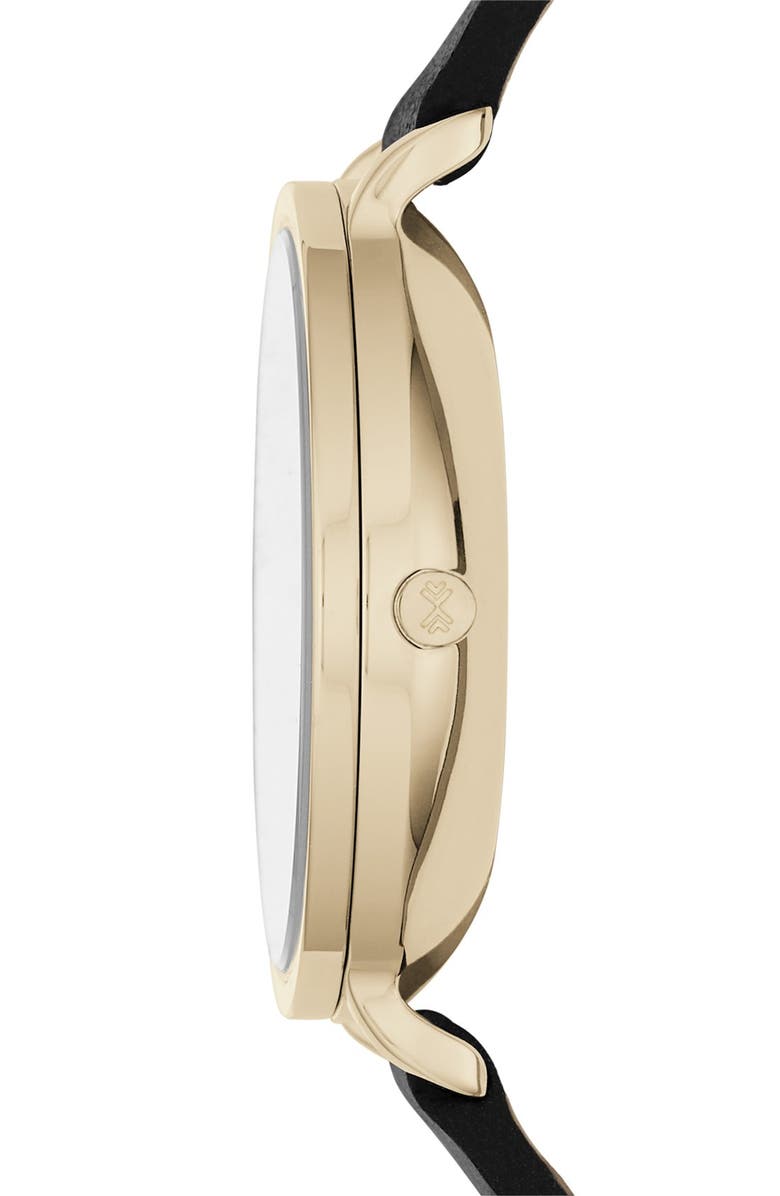 Skagen 'Hagen' Leather Strap Watch, 34mm, Alternate, color,