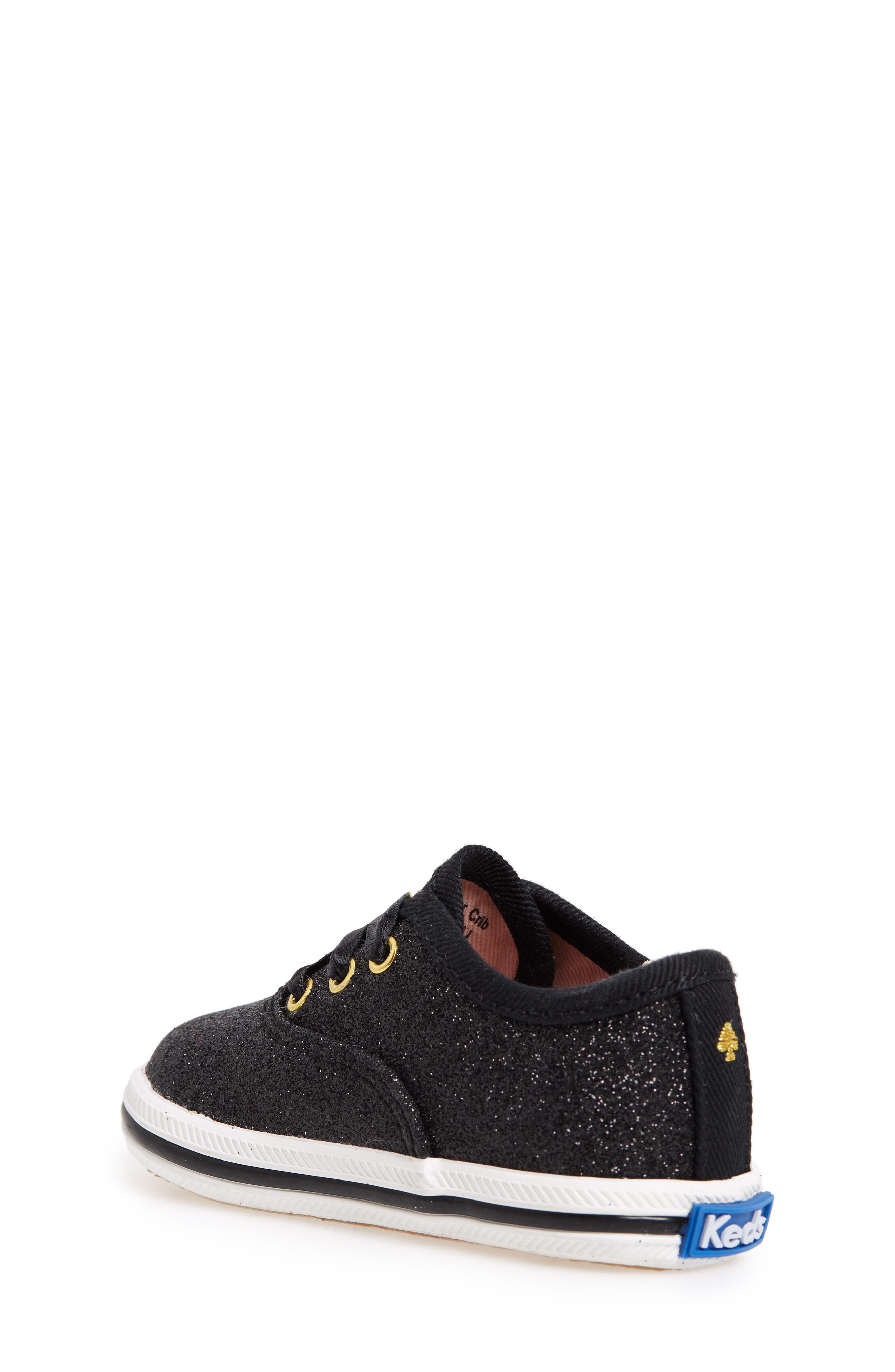Keds<sup>®</sup> x kate spade new york Champion Glitter Crib Shoe, Alternate, color, 