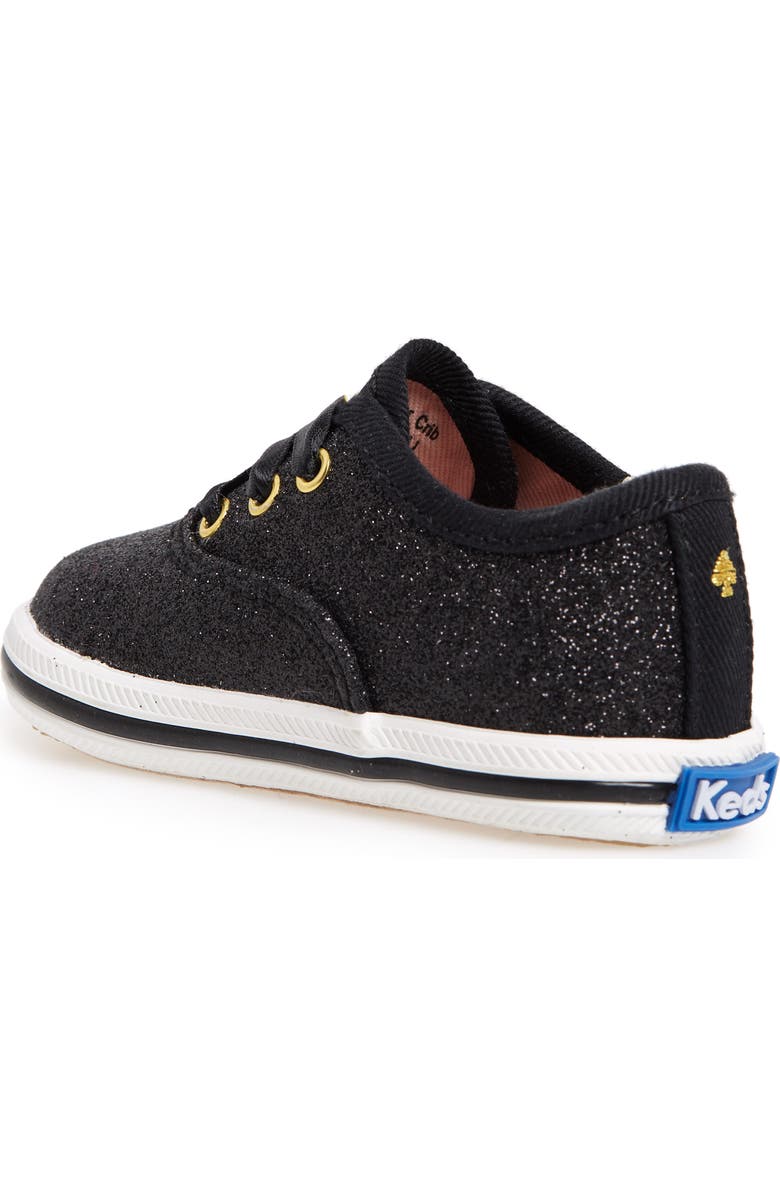Keds<sup>®</sup> x kate spade new york Champion Glitter Crib Shoe, Alternate, color,