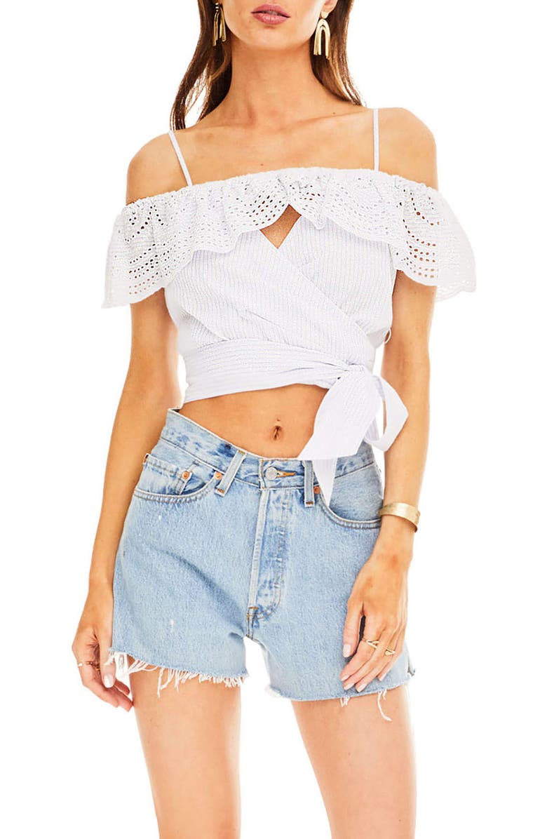 ASTR the Label Virgie Cold Shoulder Top, Main, color, 