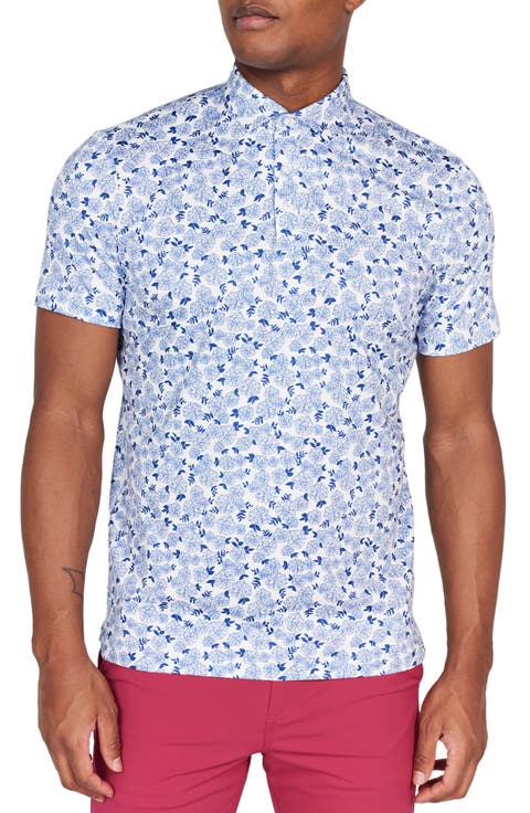 Fordune Floral Performance Golf Polo