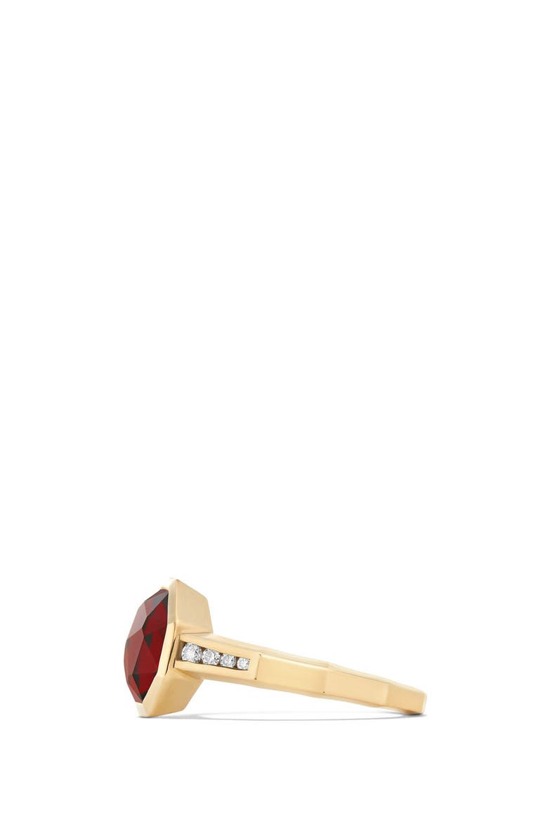 Guilin Octagon Ring with Diamonds in 18K Gold, Alternate, color, YELLOW GOLD/ DIAMOND