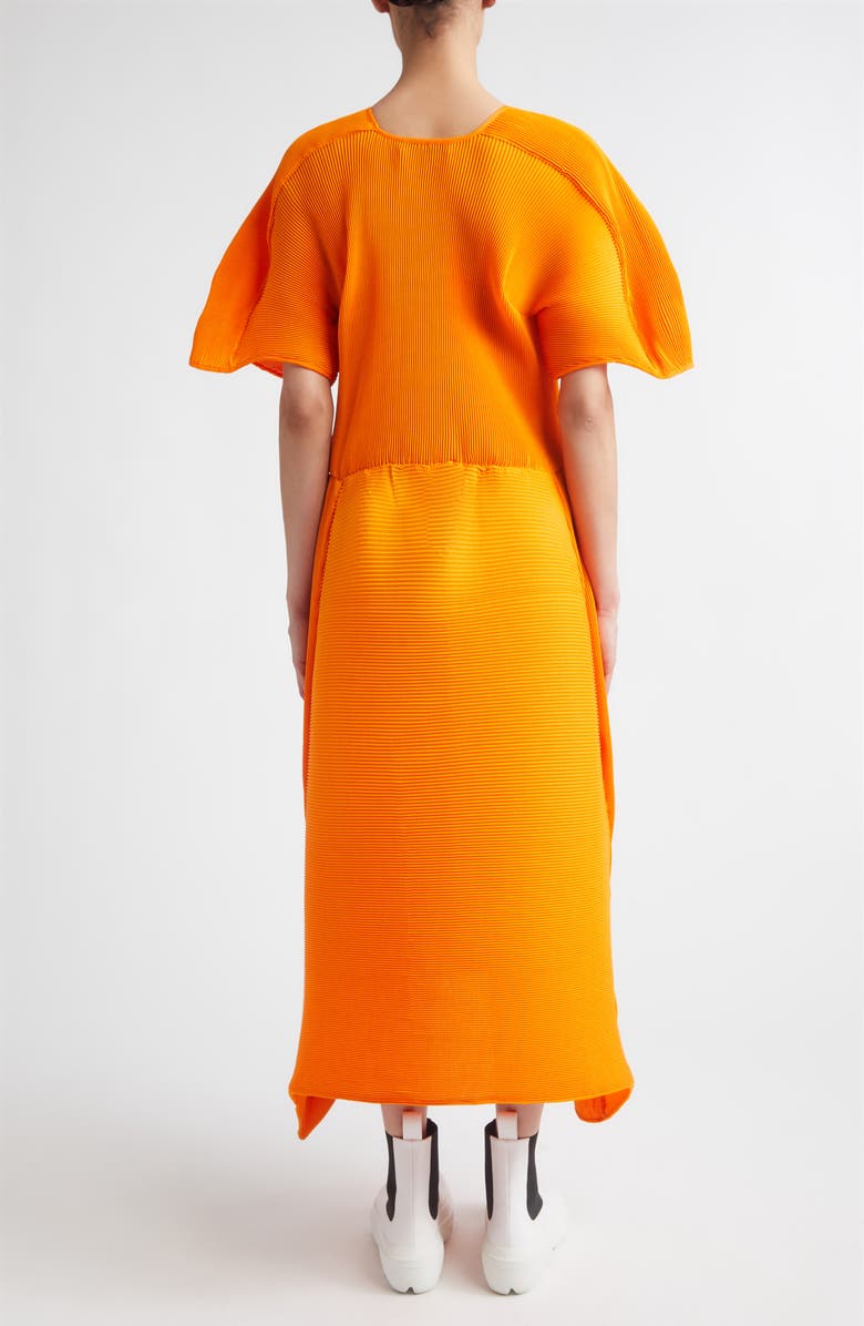 MELITTA BAUMEISTER Flowy Ripple Plissé Dress, Alternate, color, Orange