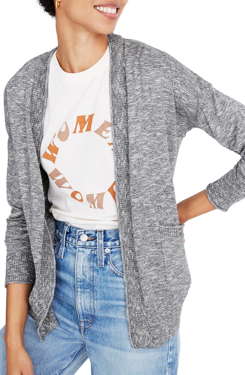 Madewell Marled Bradley Cardigan Sweater, Main, color,