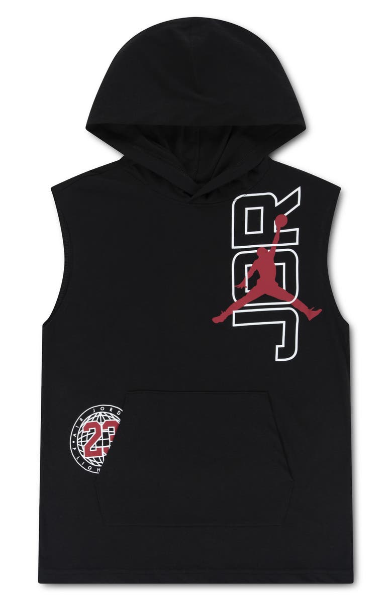 Jordan Kids' Rookie Season Hooded Sleeveless T-Shirt, Main, color, 