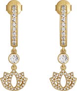 Karma and Luck Sacred Bloom Lotus Dangle Earrings