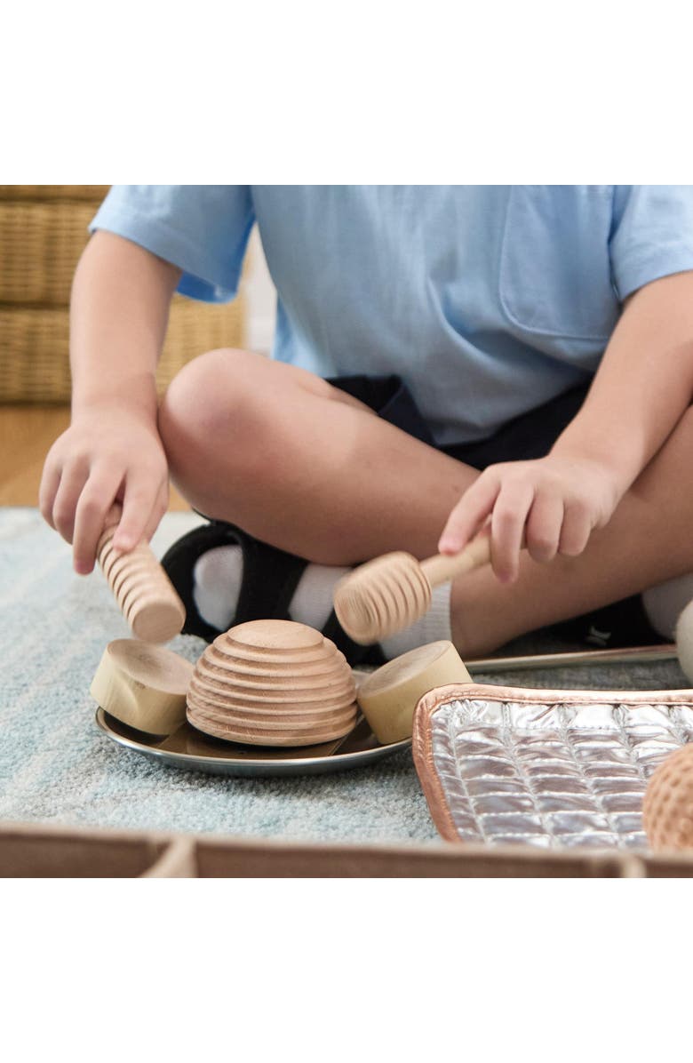 Kaplan Early Learning Company Sound Play Toddler Loose Parts STEM Kit - 34 Pieces, Alternate, color, Beige