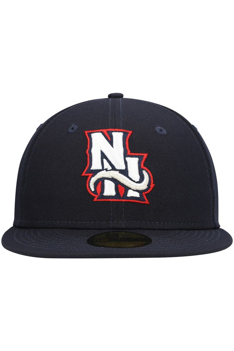 Men's New Era Navy New Hampshire Fisher Cats Authentic Collection Team Alternate 59FIFTY Fitted Hat, Alternate, color, Navy