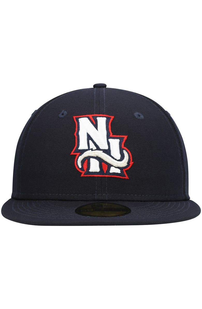 New Era Men's New Era Navy New Hampshire Fisher Cats Authentic Collection Team Alternate 59FIFTY Fitted Hat, Alternate, color, Navy