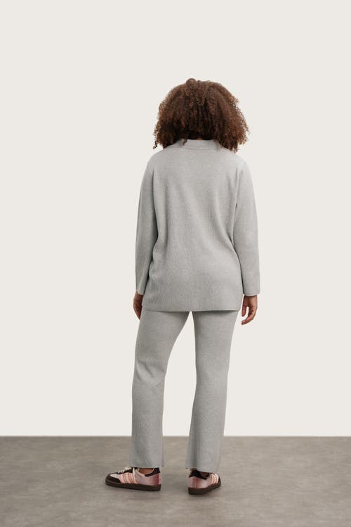 Nom Maternity Thomasine Sweater Cardigan In Gray