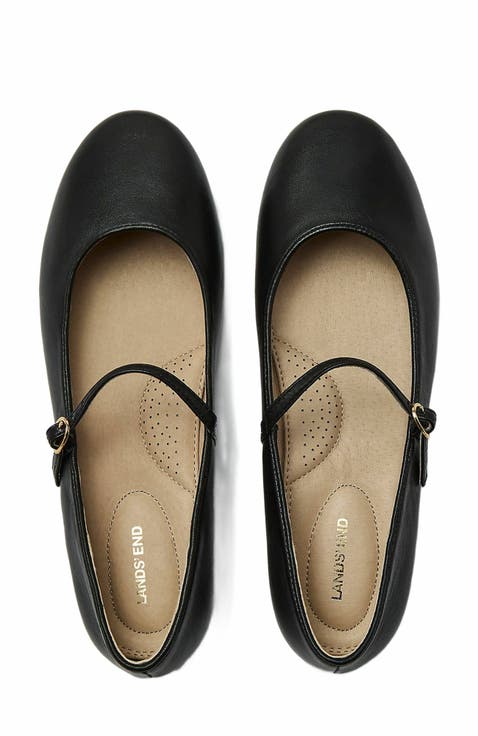 Classic Leather Mary Jane Flats