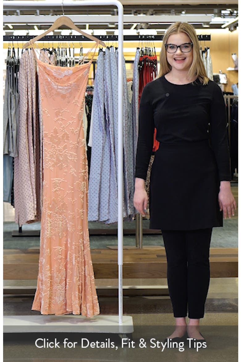 Floral Velvet Burnout Maxi Dress video