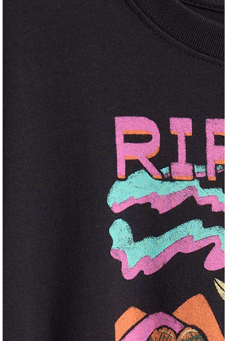 Kids' Half Moon Bay Cotton Graphic T-Shirt, Alternate, color, WASHED BLACK