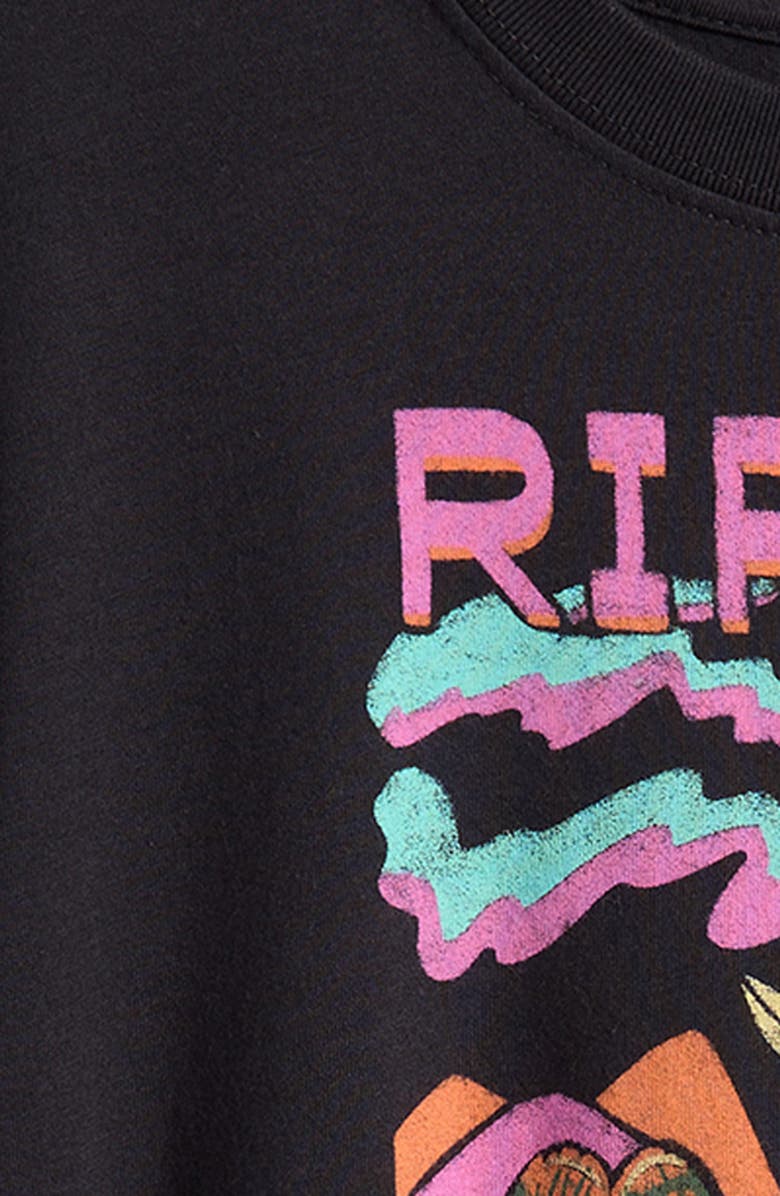 Rip Curl Kids' Half Moon Bay Cotton Graphic T-Shirt, Alternate, color, Washed Black